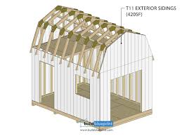 14x10 Barn Shed Plans Build Blueprint