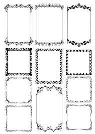 frame borders free vector cdr
