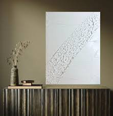 Minimalist Wall Art White Textured