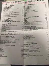 Online Menu of Okiroki Sushi Terraza Bar Restaurant, Nogales, Arizona,  85621 - Zmenu