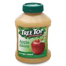 tree top no sugar added apple sauce jar