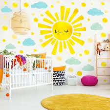 Large Sun Clouds Wall Decals Xl 47 2