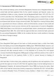 Internship Report General Banking Activities Of Nrb Global