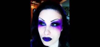 purple dark fairy makeup look