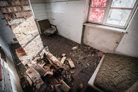 Old Abandoned Creepy Manor House Room