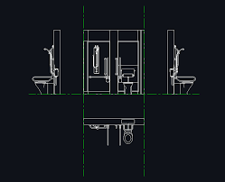 Bathroom Elevation Layout Plan 2