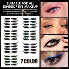 4 pairs colorful reusable eyeliner