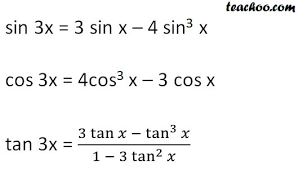 Triple Angle Formulas Trigonometry Teachoo 2x 3x Formula Provi