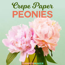 make crepe paper peony flowers that