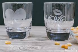 Diy Etched Glass Whiskey Tumbler A