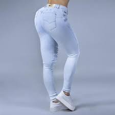 Women S Light Blue Ripped Skinny Jeans 31961