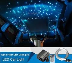 16w Car Led Light Fiber Optic Star Ceiling Kit 28key Rf Remote 500 Strands 12v Ebay
