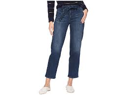 Nydj Mathja2302 Womens Jenna Ankle Jean With Trouser Detail Lupine 10