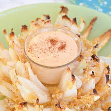 healthier baked blooming onion