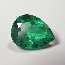Loose 3 73ct Fine Natural Pear Colombian Emerald Aaa Quality