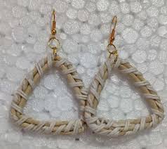 handmade rattan jewelry earrings india