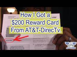 200 reward card from at t directv