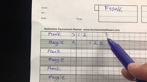 how to fill out a score sheet you