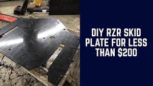 So i was thinking of making a diy splash guard/skid plate, anyone done this, is there a template for it? How To Diy Rzr Skid Plate Rzr Diy Conduit Clamps