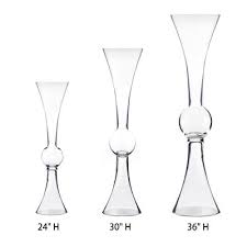 Glass Trumpet Vases Fl