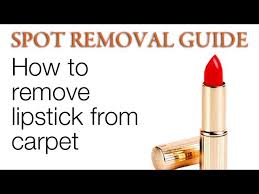 how to remove lipstick from carpet