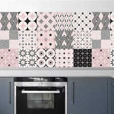 Manufacturers have installed these white kitchen wall tiles with rough surfaces that prevent slipping to safeguard their customers. Colorful Geometric Tiles Wall Sticker Kitchen Bathroom Waterproof Tile Waist Line Wallpaper Pvc Removable Art Mural Wall Stickers Aliexpress