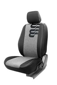 Leather Black And Grey Car Seat Cover