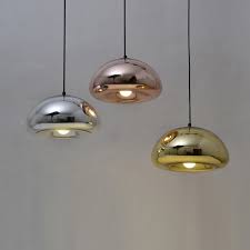 Modern Pendant Lamp Bathroom Mirror Light Silver Glass Mirror Shade Ball Pendant Lights Diy Home