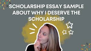 scholarship essay sle about why i