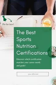 sports nutrition certifications