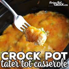 Meatless Tater Tot Casserole Crock Pot gambar png