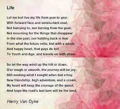 life life poem by henry van
