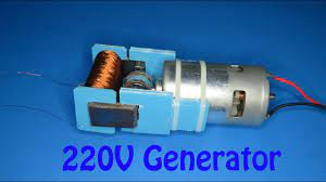 make 220v ac generator from 12v motor