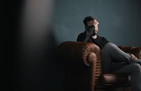 blur guy depression couch sitting