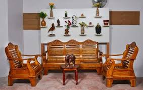 5 seater teak wooden sofa at rs 35000