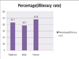 Bar Chart Of Illiteracy Rate 5 Download Scientific Diagram