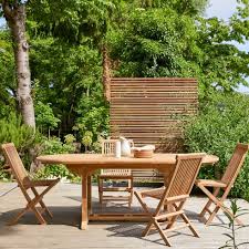 Capri Solid Teak Oval Garden Lounge Of