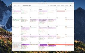 This free google calendar desktop is very intuitive and does not load itself with unnecessary features and functions. Clean Google Calendar