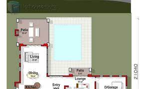 L Shaped House Design 3 Bedroom Floor