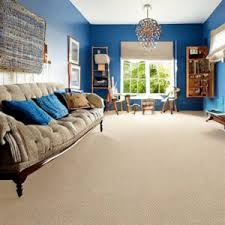 what color carpet goes with blue walls