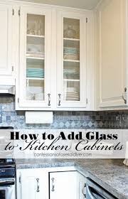 How To Add Glass To Cabinet Doors