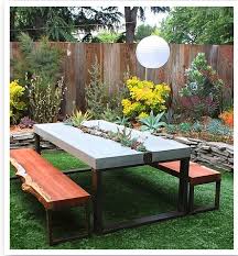 Backyard Table Concrete Table Outdoor