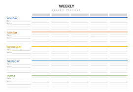 Weekly Lesson Plan Template Pslides