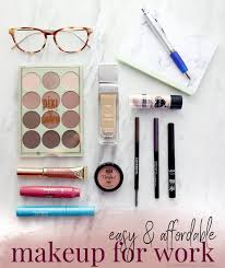 budget friendly easy makeup for work