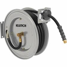 klutch auto rewind air hose reel with