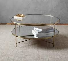 Löydä ja vertaile tuotteita huipputuotemerkeiltä ja jälleenmyyjiltä productshopper Two Tiered Brass Framed Glass Round Coffee Table
