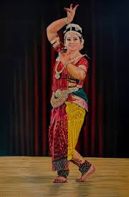 beautiful indian odissi dancer painting