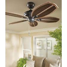 Indoor Outdoor Natural Iron Ceiling Fan