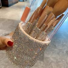 bag box diamond makeup brushes holder
