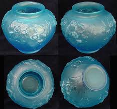 Vintage U S Tiffin Satin Glass